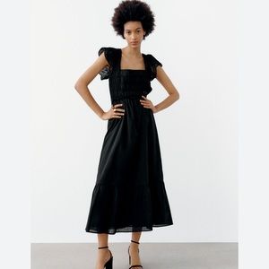 OPENWORK EMBROIDERED DRESS, wore once